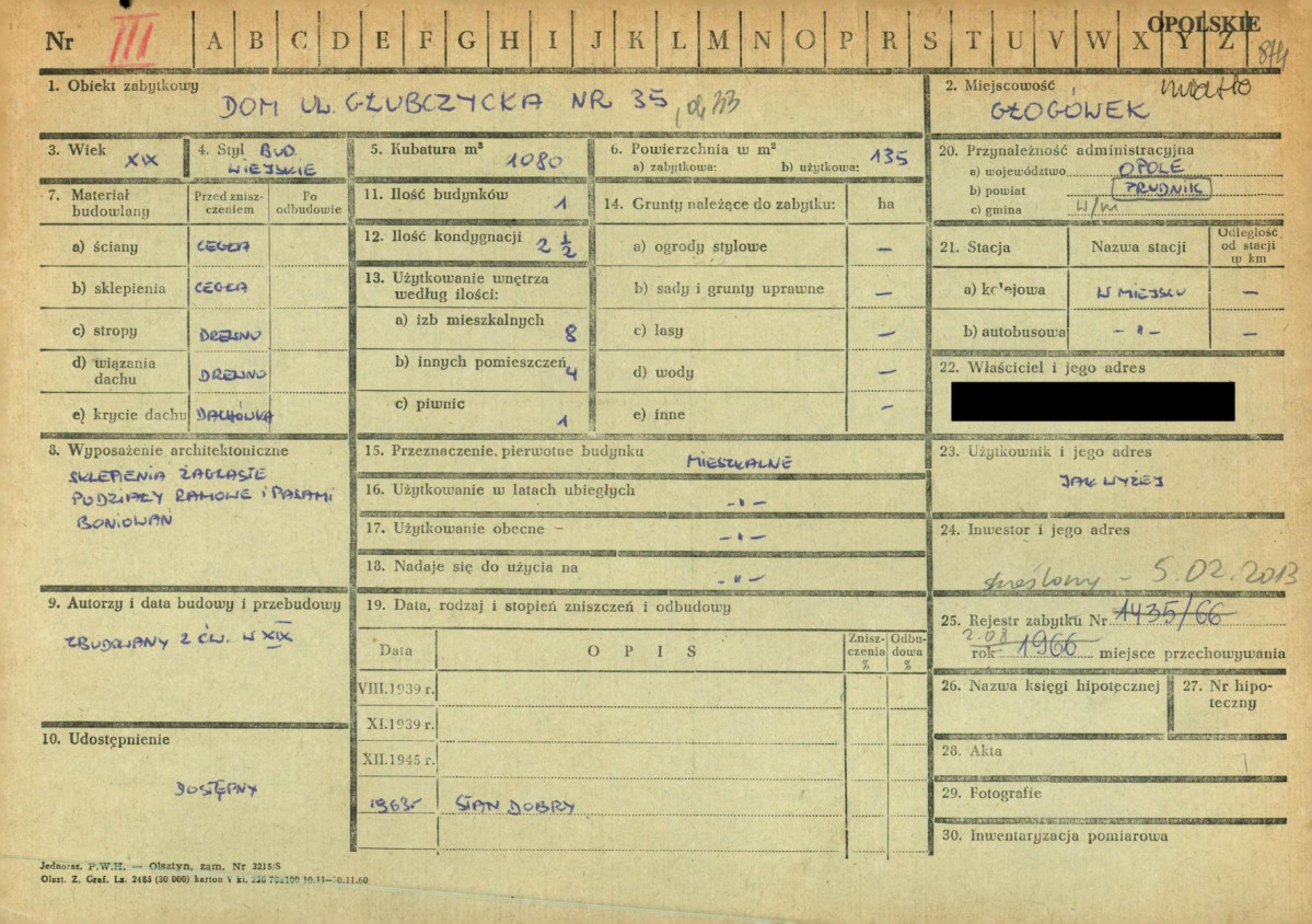 KZ - Karta zielona, skan nr 1