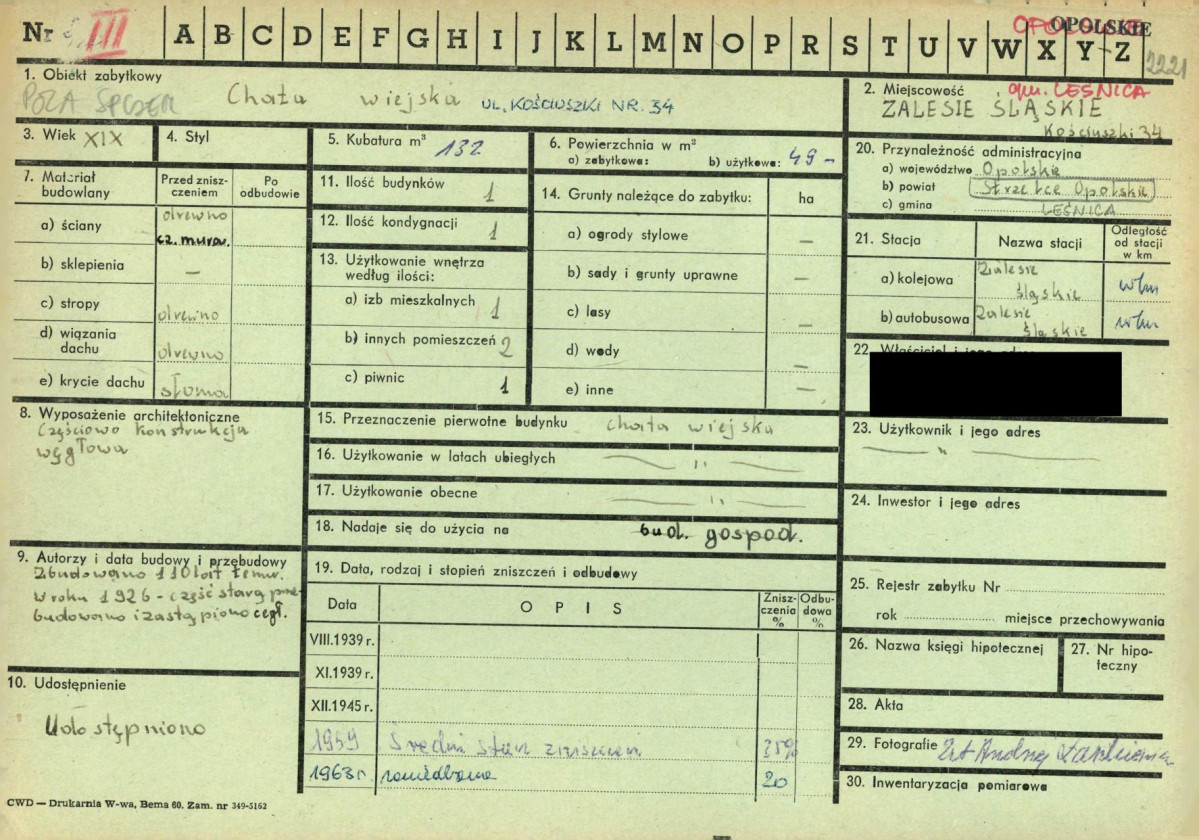 KZ - Karta zielona, skan nr 1