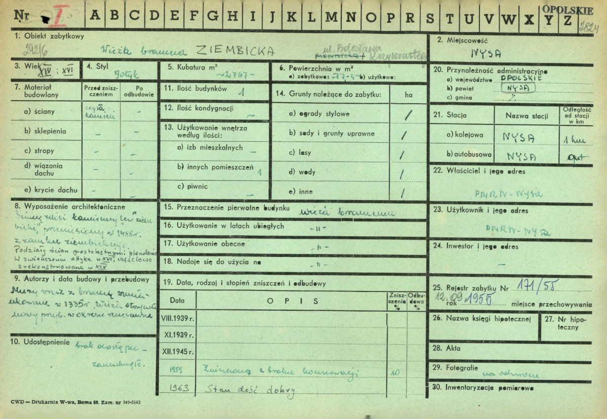 KZ - Karta zielona, skan nr 1