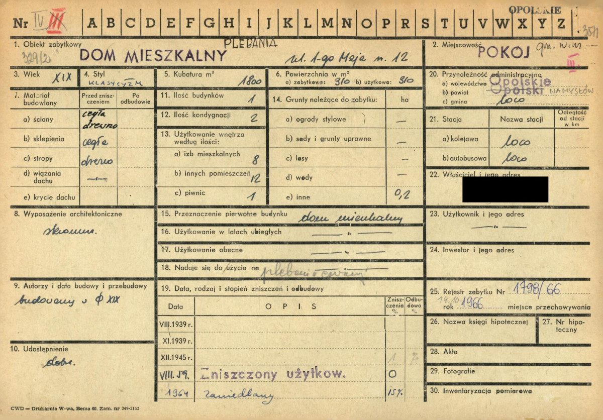 KZ - Karta zielona, skan nr 1