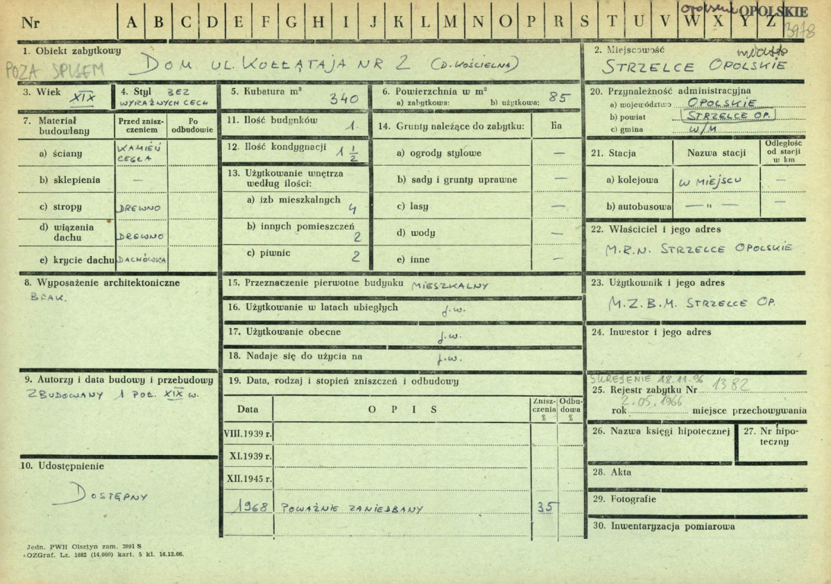 KZ - Karta zielona, skan nr 1