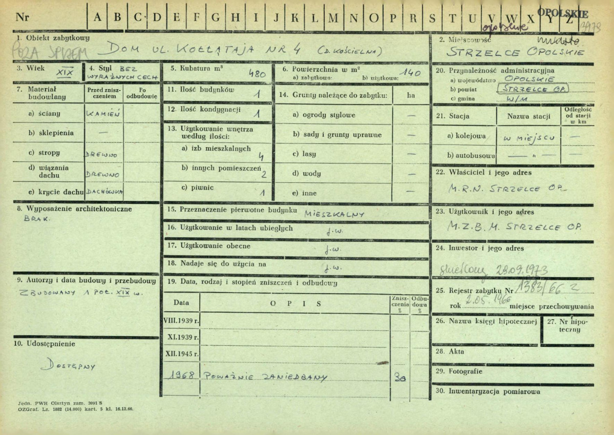 KZ - Karta zielona, skan nr 1