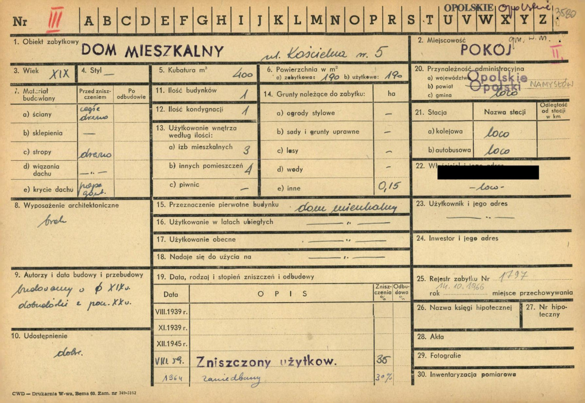 KZ - Karta zielona, skan nr 1