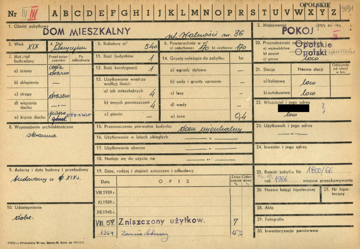 KZ - Karta zielona, skan nr 1