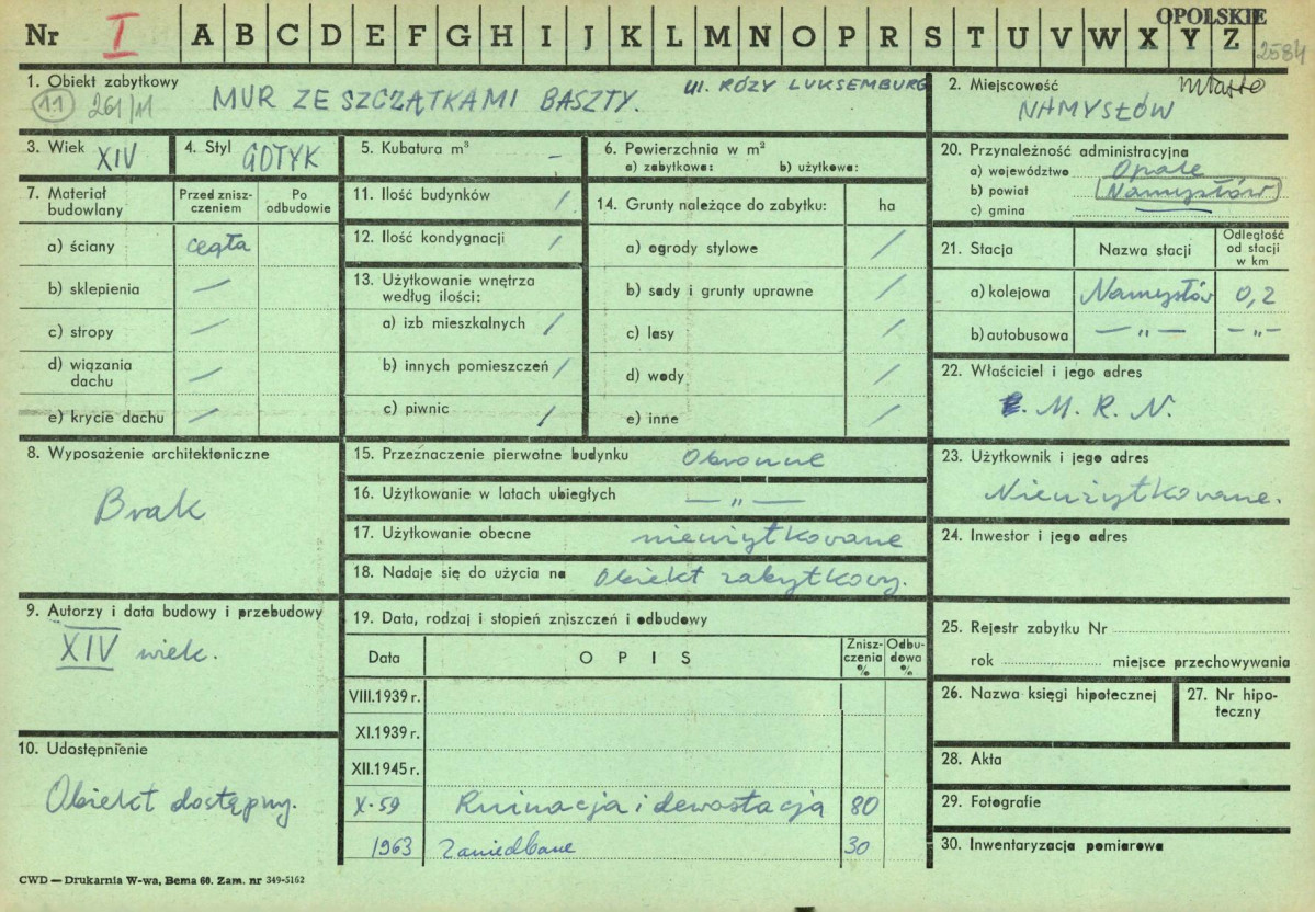 KZ - Karta zielona, skan nr 1