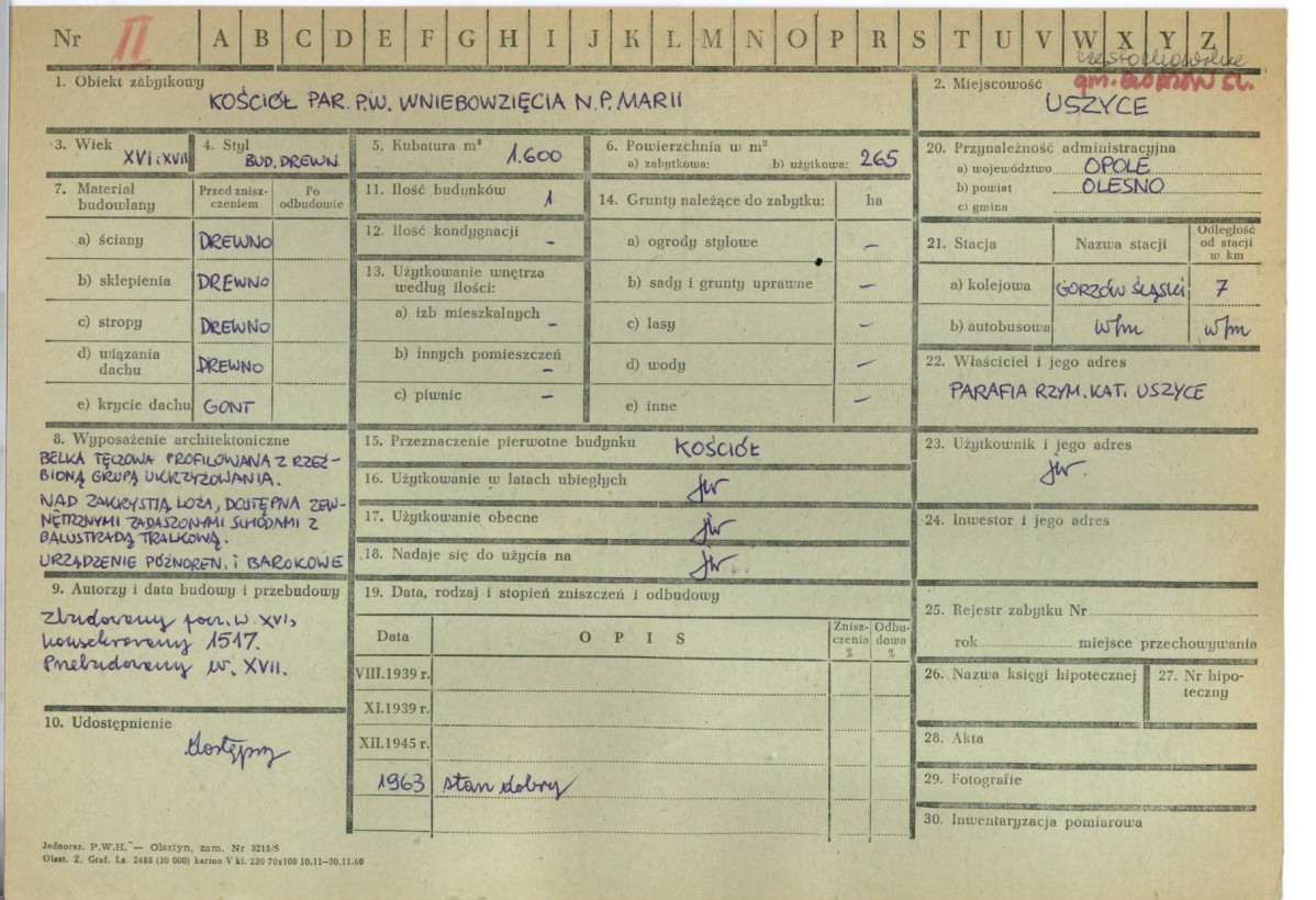 KZ - Karta zielona, skan nr 1