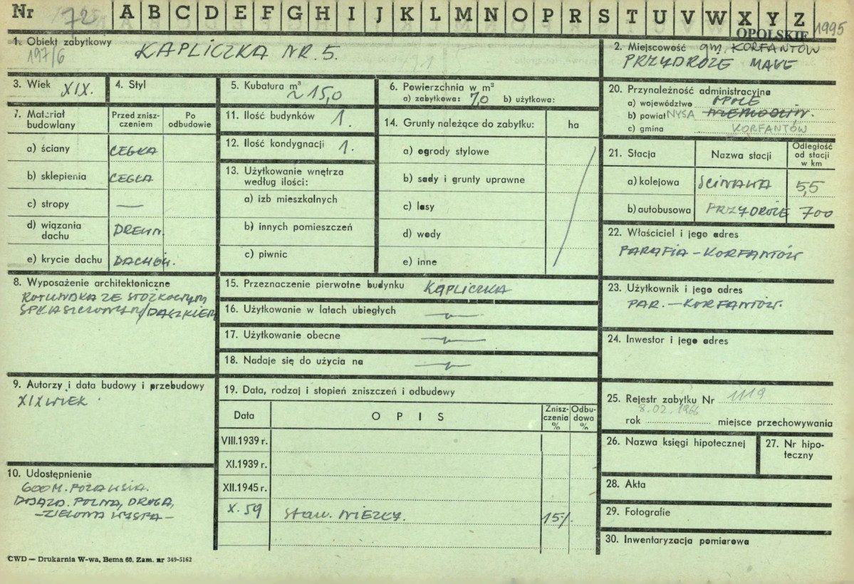 KZ - Karta zielona, skan nr 1