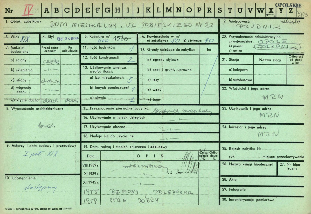 KZ - Karta zielona, skan nr 1