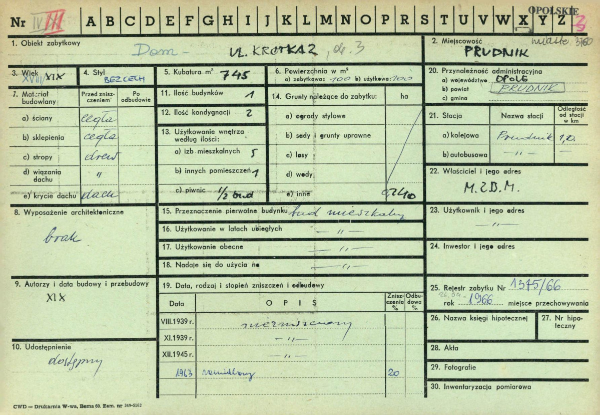 KZ - Karta zielona, skan nr 1