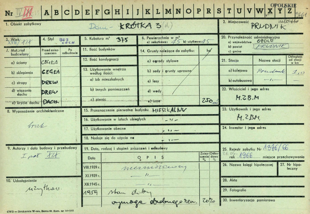 KZ - Karta zielona, skan nr 1