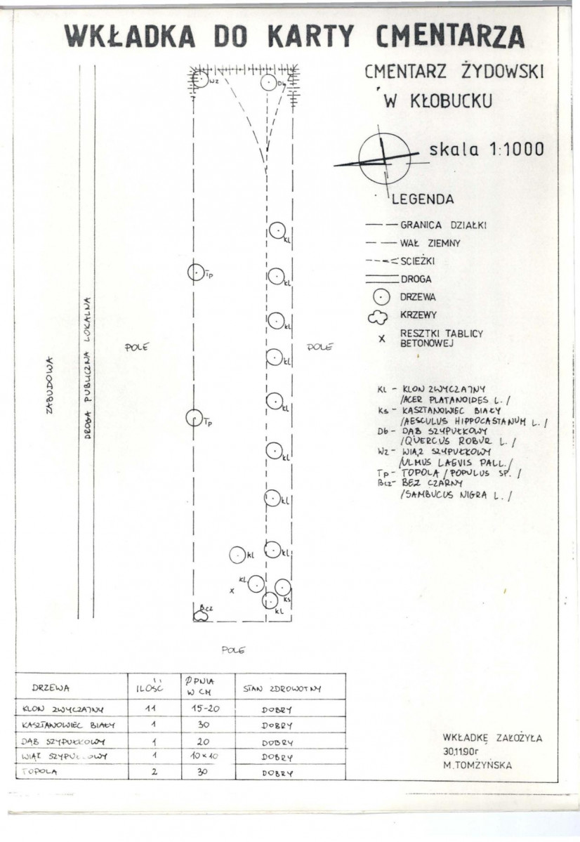 Karta cmentarza, skan nr 8
