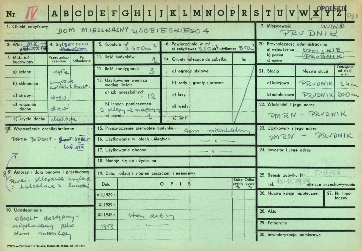 KZ - Karta zielona, skan nr 1