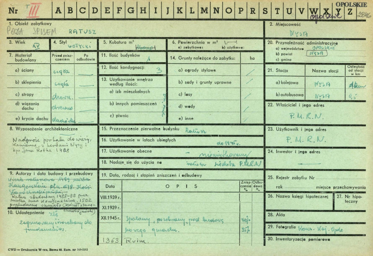 KZ - Karta zielona, skan nr 1