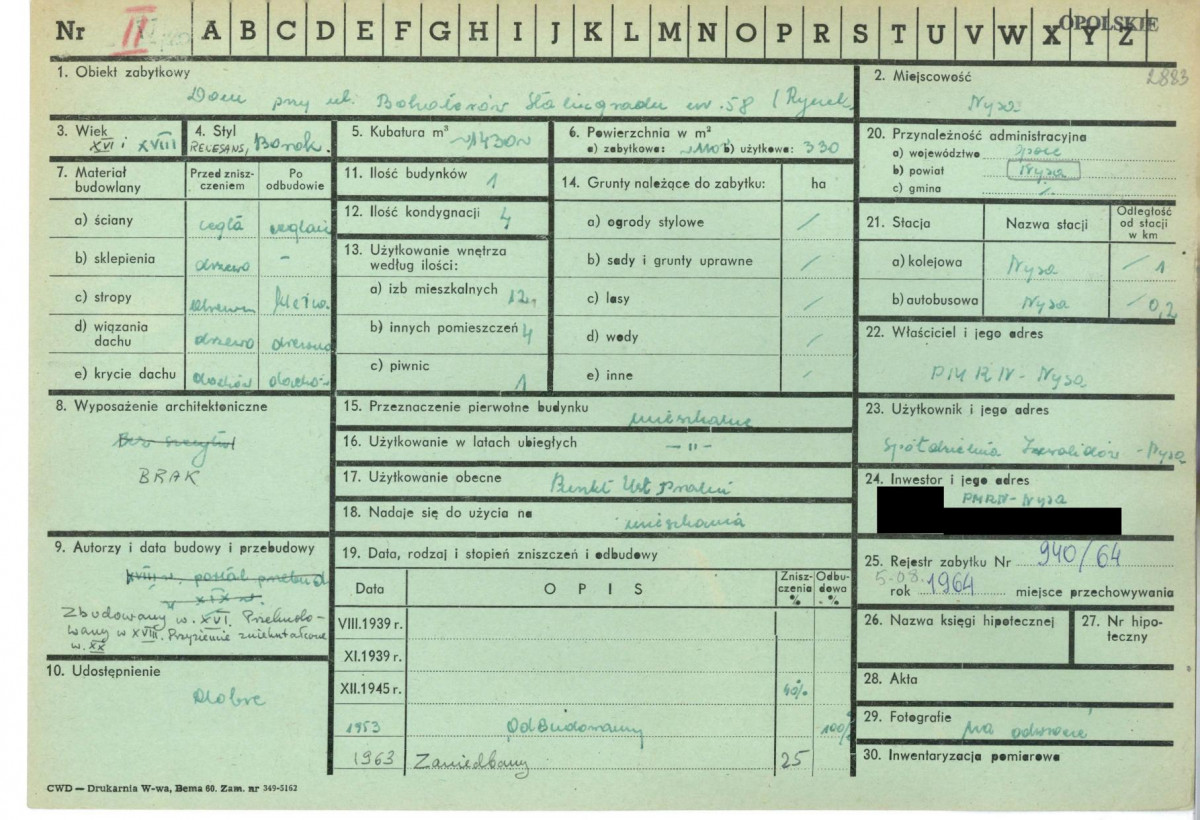 KZ - Karta zielona, skan nr 1