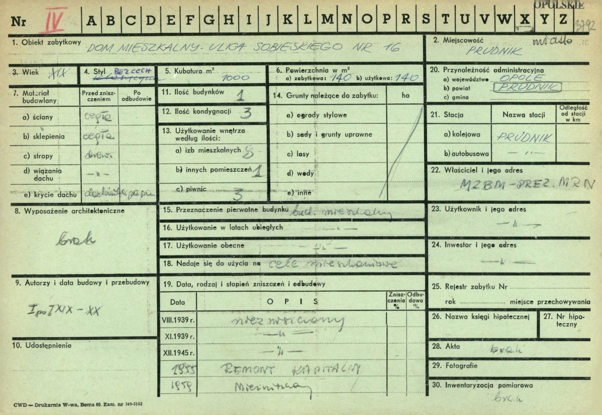 KZ - Karta zielona, skan nr 1