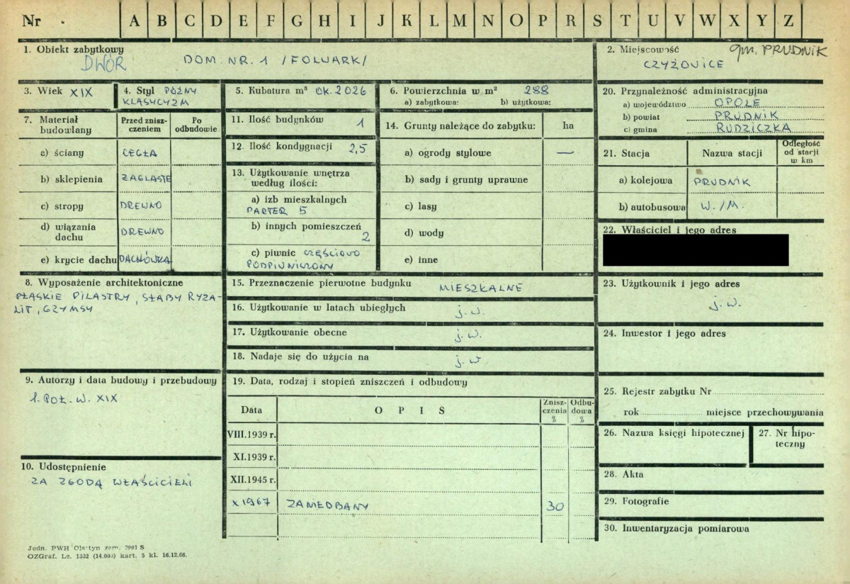 KZ - Karta zielona, skan nr 1