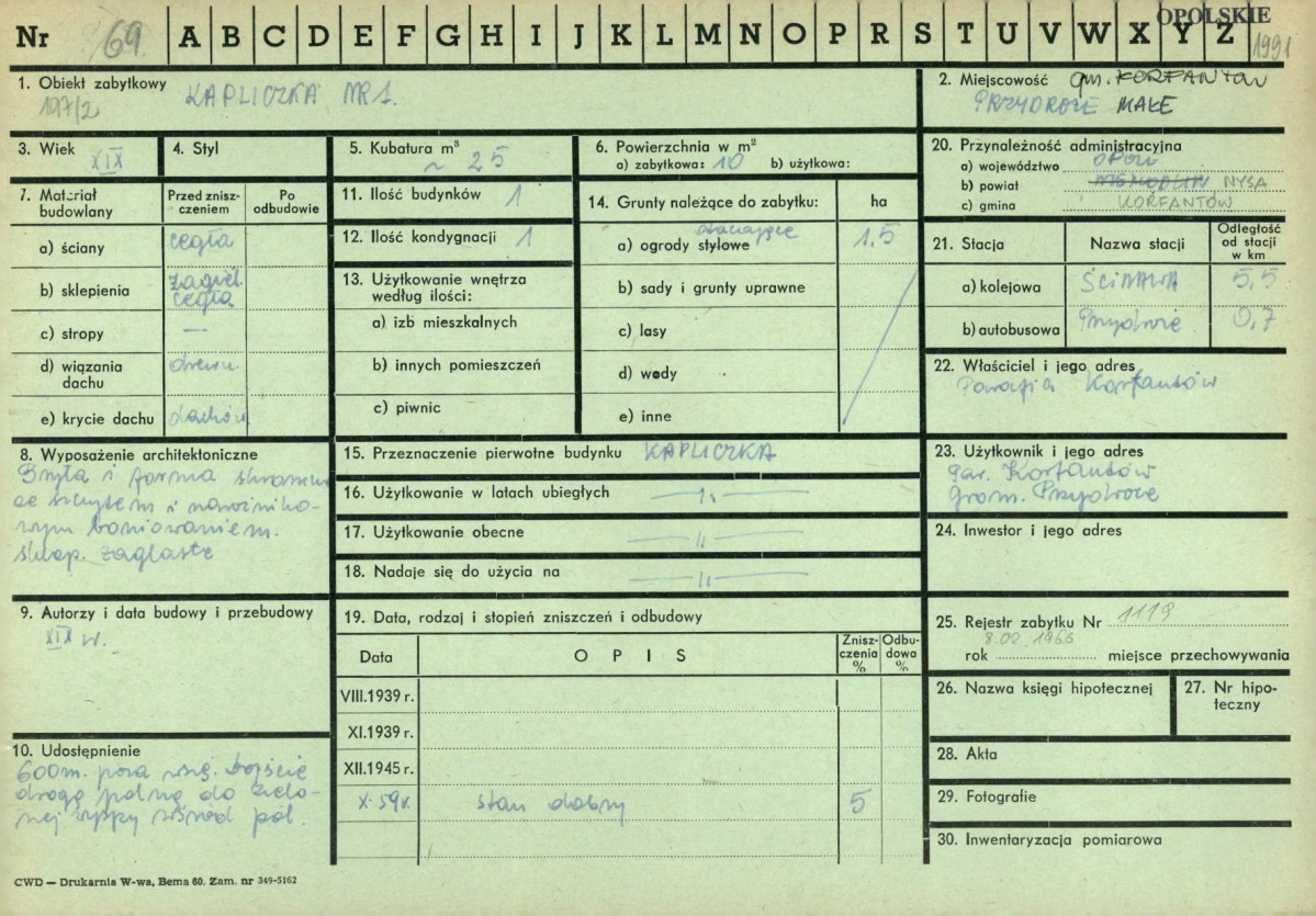 KZ - Karta zielona, skan nr 1