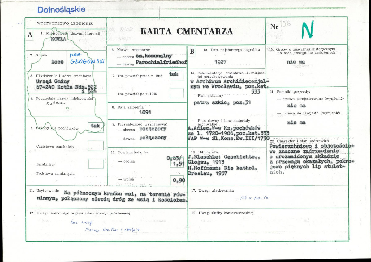 Karta cmentarza, skan nr 1