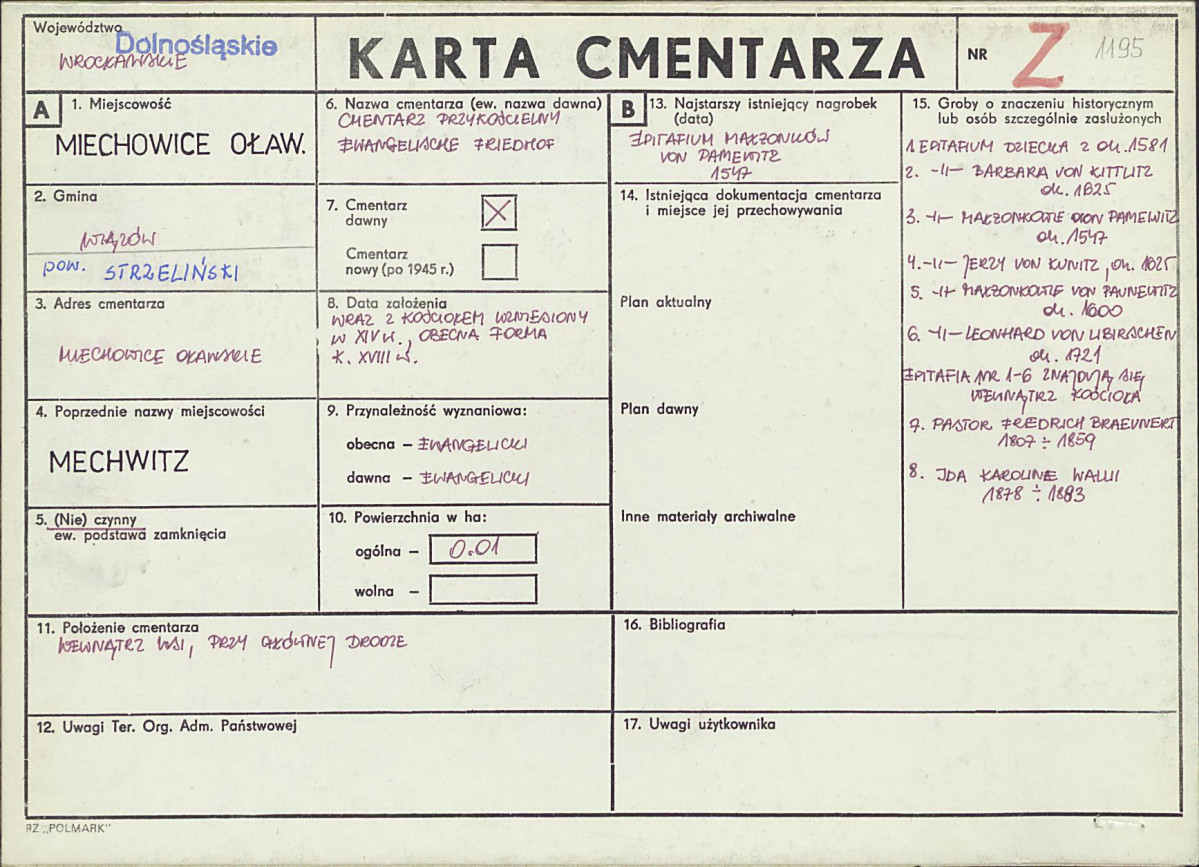 Karta cmentarza, skan nr 1