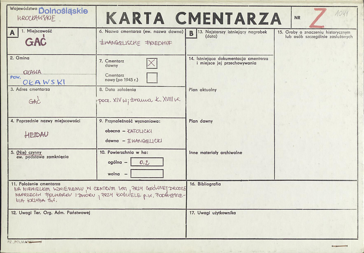 Karta cmentarza, skan nr 1