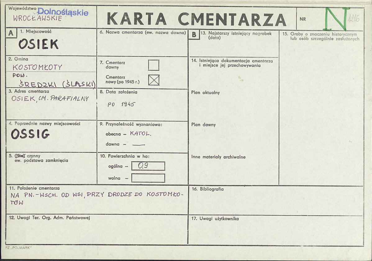 Karta cmentarza, skan nr 1