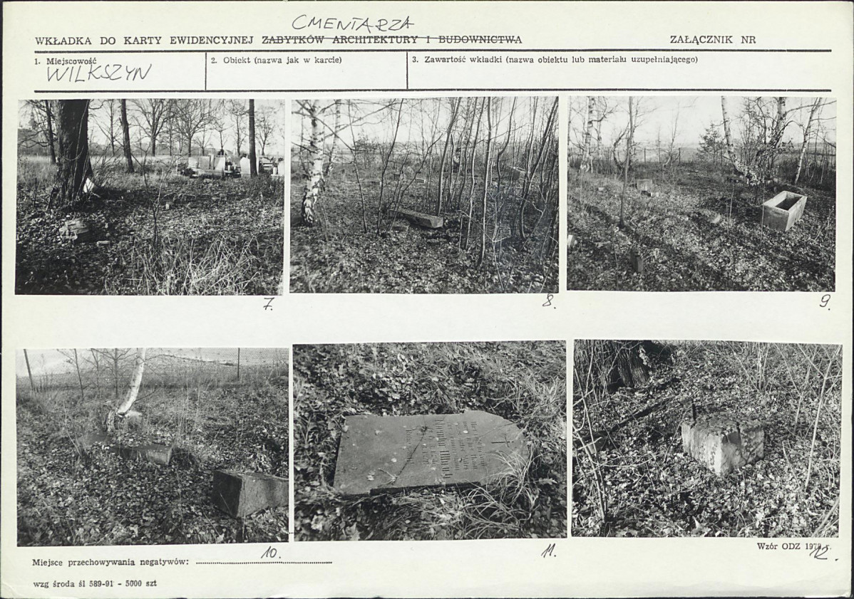 Karta cmentarza, skan nr 6
