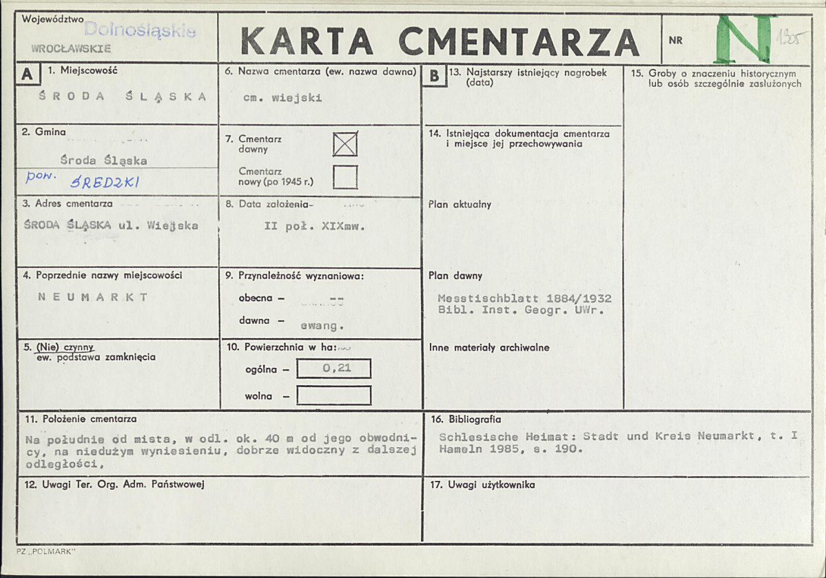 Karta cmentarza, skan nr 1