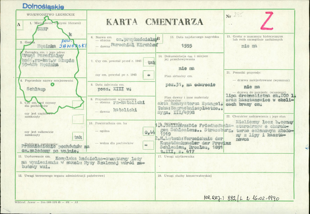 Karta cmentarza, skan nr 1