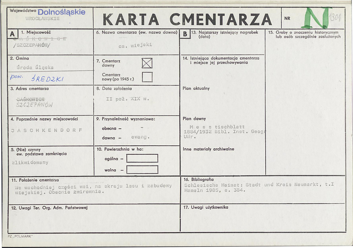 Karta cmentarza, skan nr 1