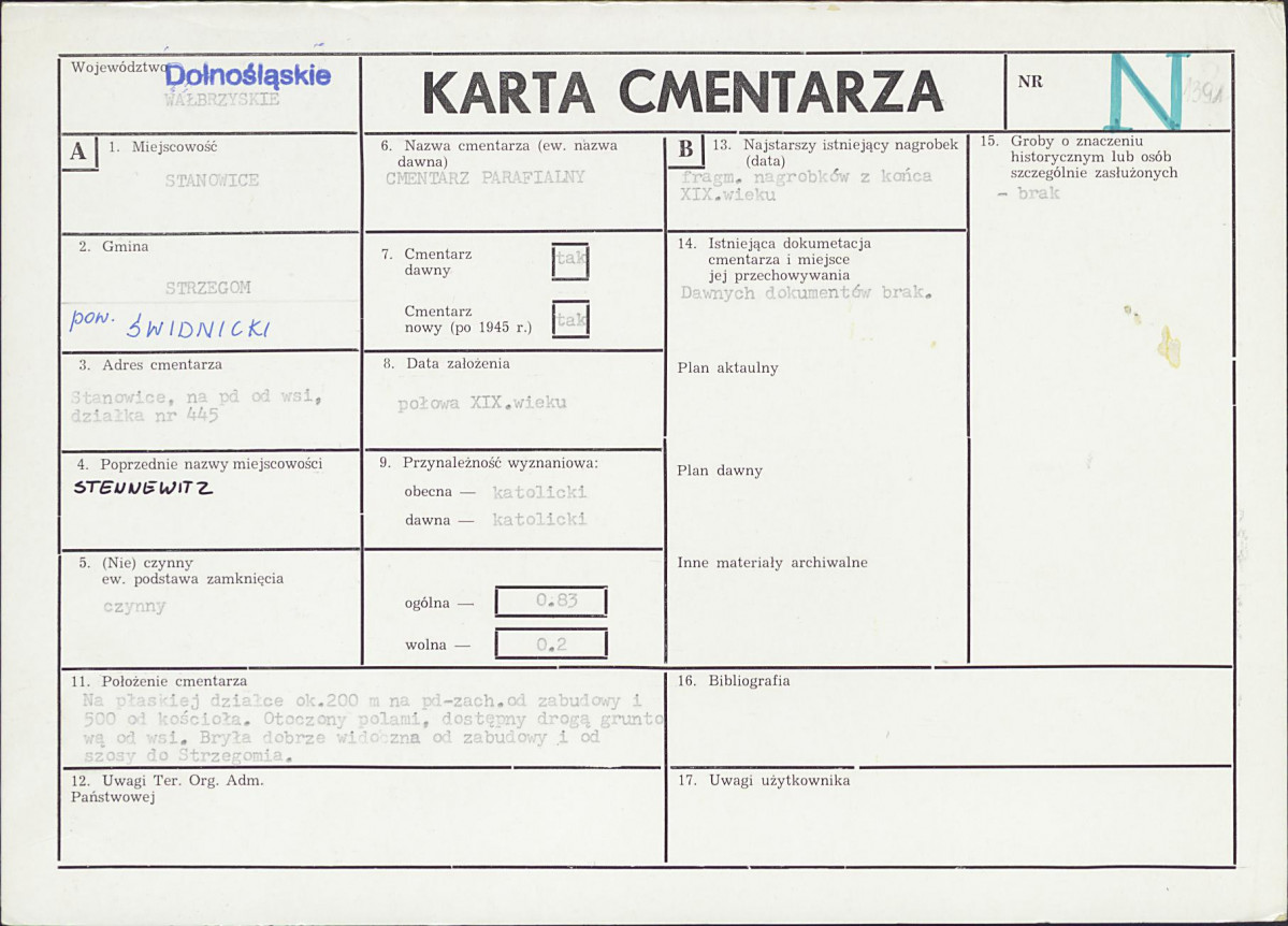 Karta cmentarza, skan nr 1