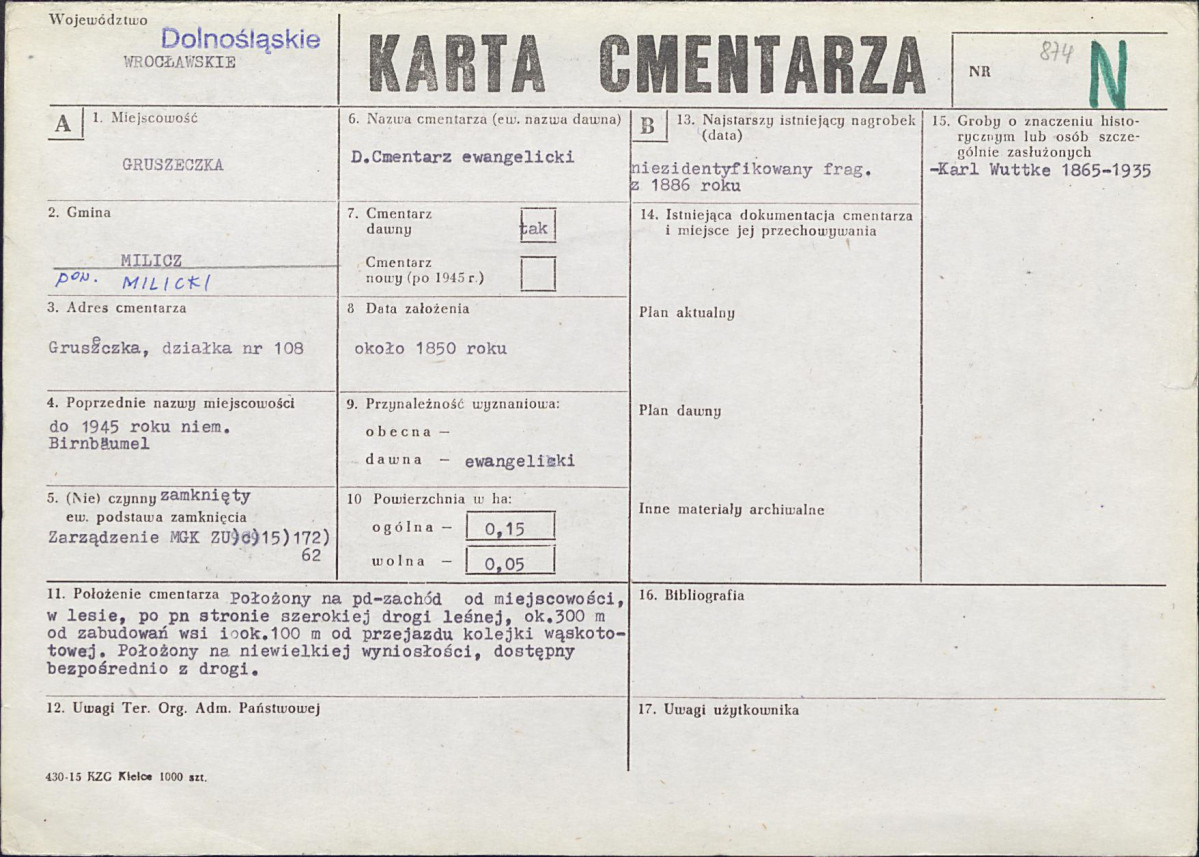 Karta cmentarza, skan nr 1