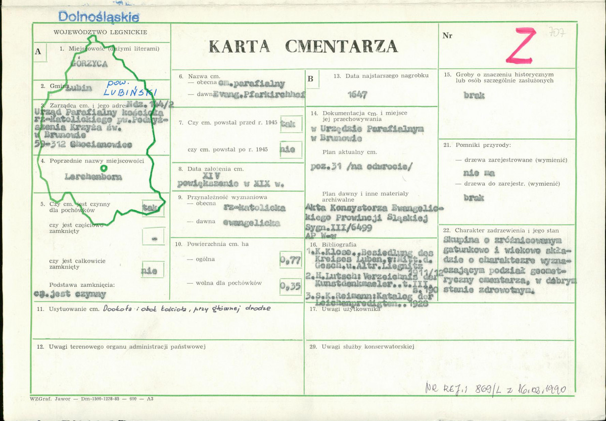 Karta cmentarza, skan nr 1