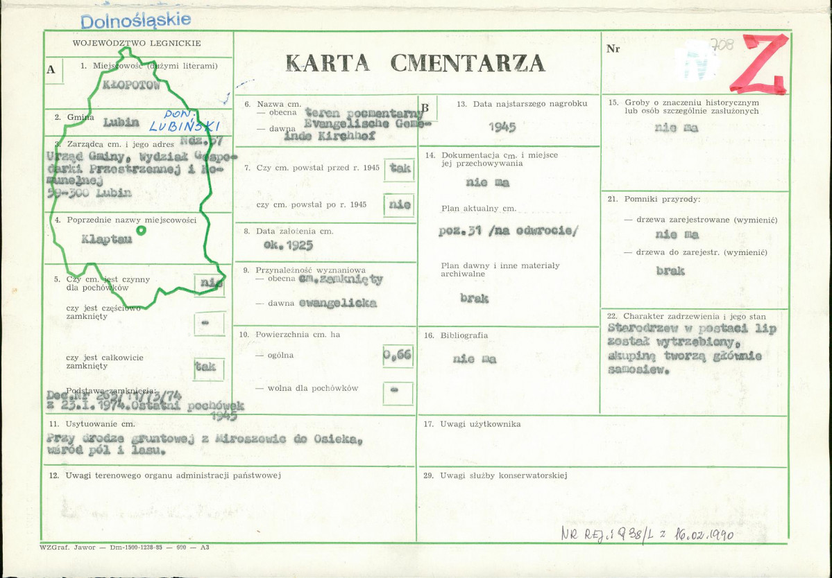 Karta cmentarza, skan nr 1