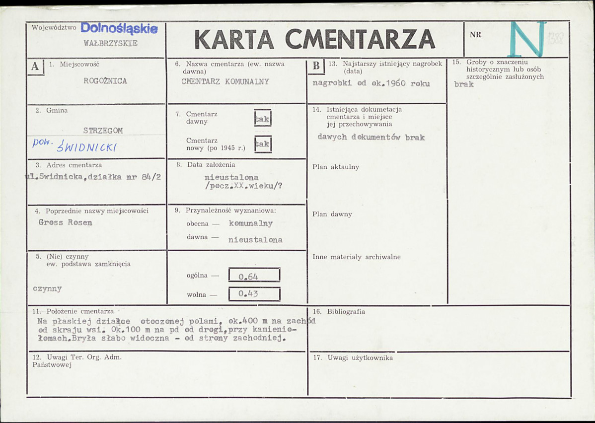 Karta cmentarza, skan nr 1