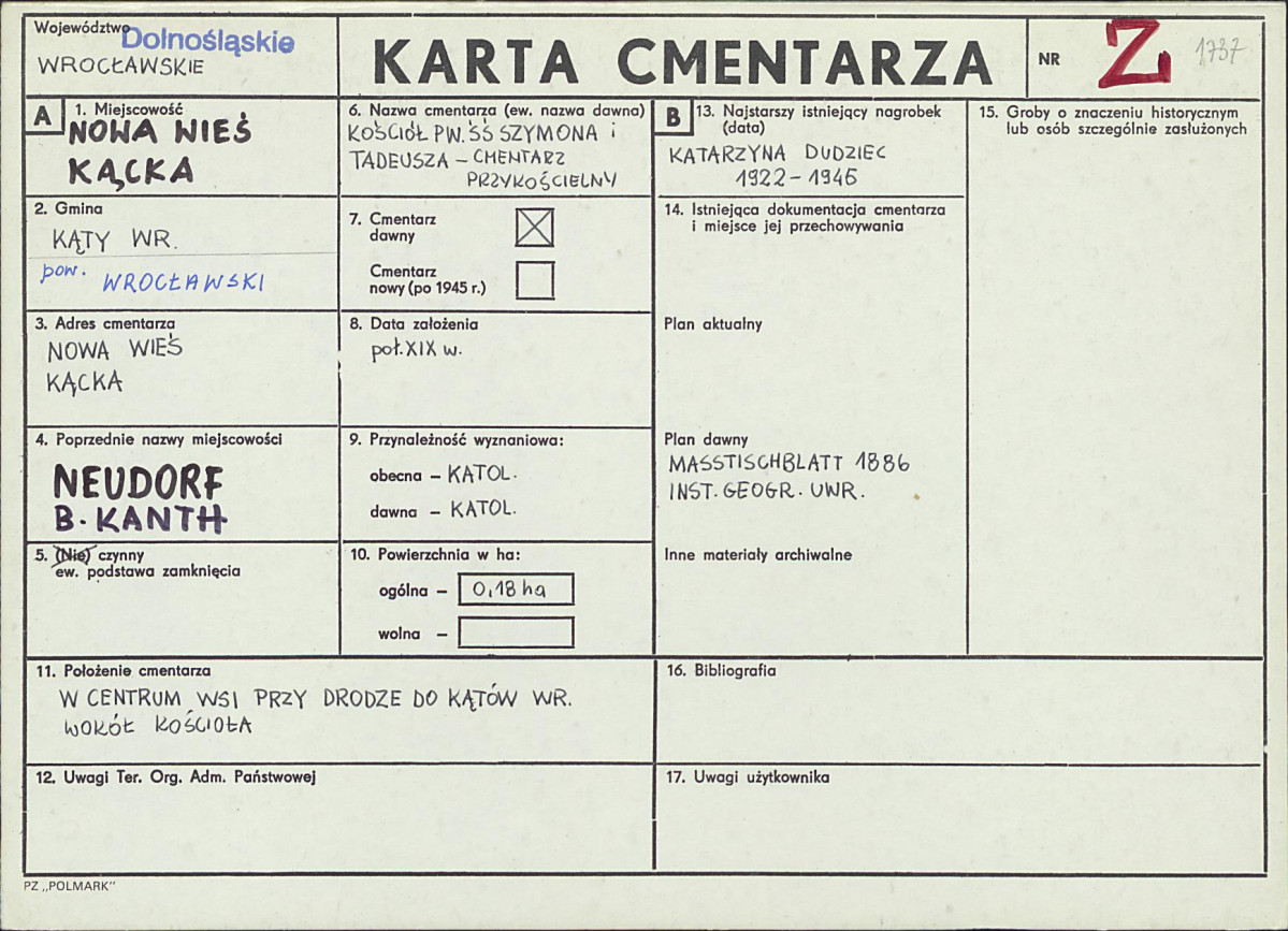 Karta cmentarza, skan nr 1