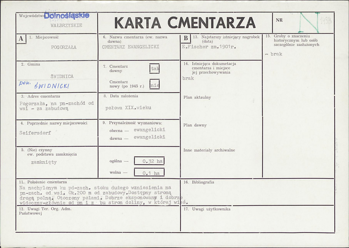 Karta cmentarza, skan nr 1