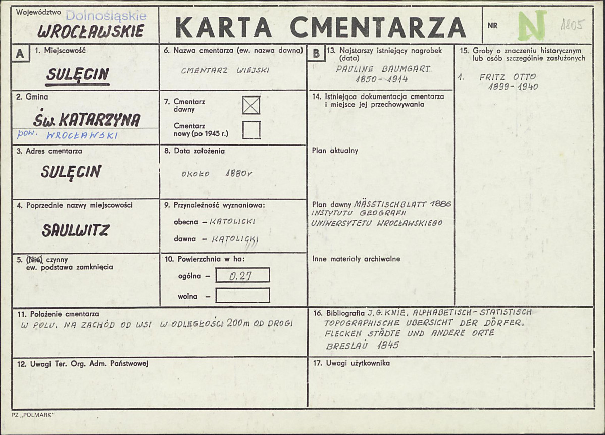 Karta cmentarza, skan nr 1