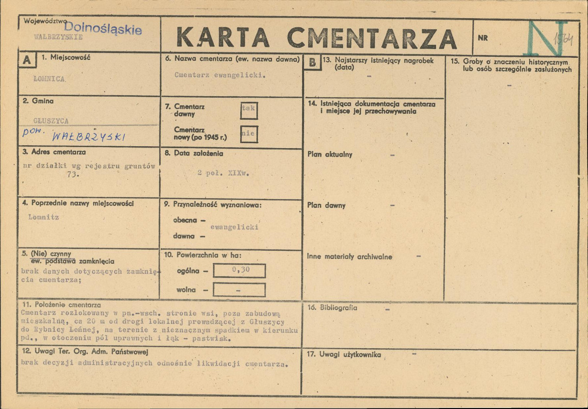 Karta cmentarza, skan nr 1