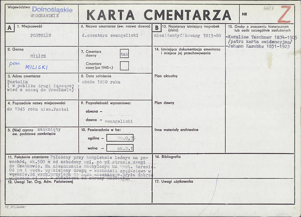 Karta cmentarza, skan nr 1