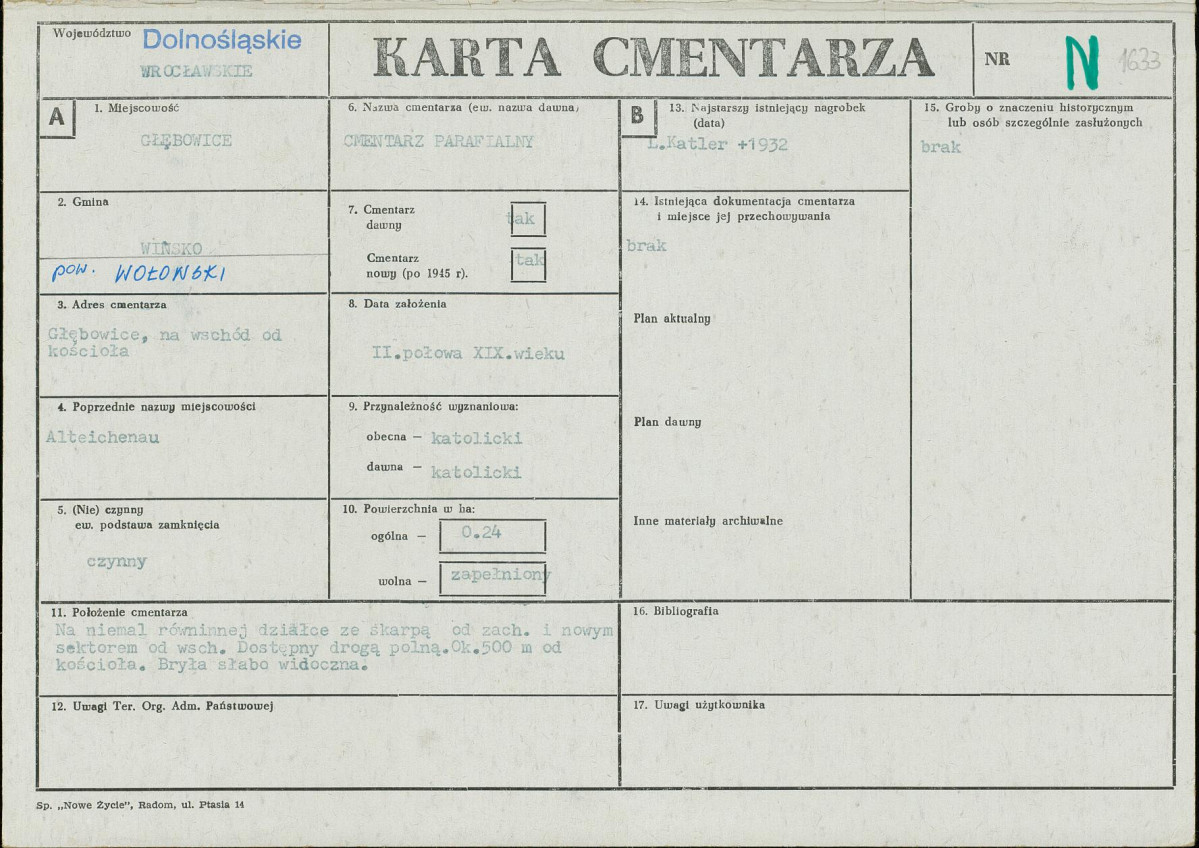 Karta cmentarza, skan nr 1