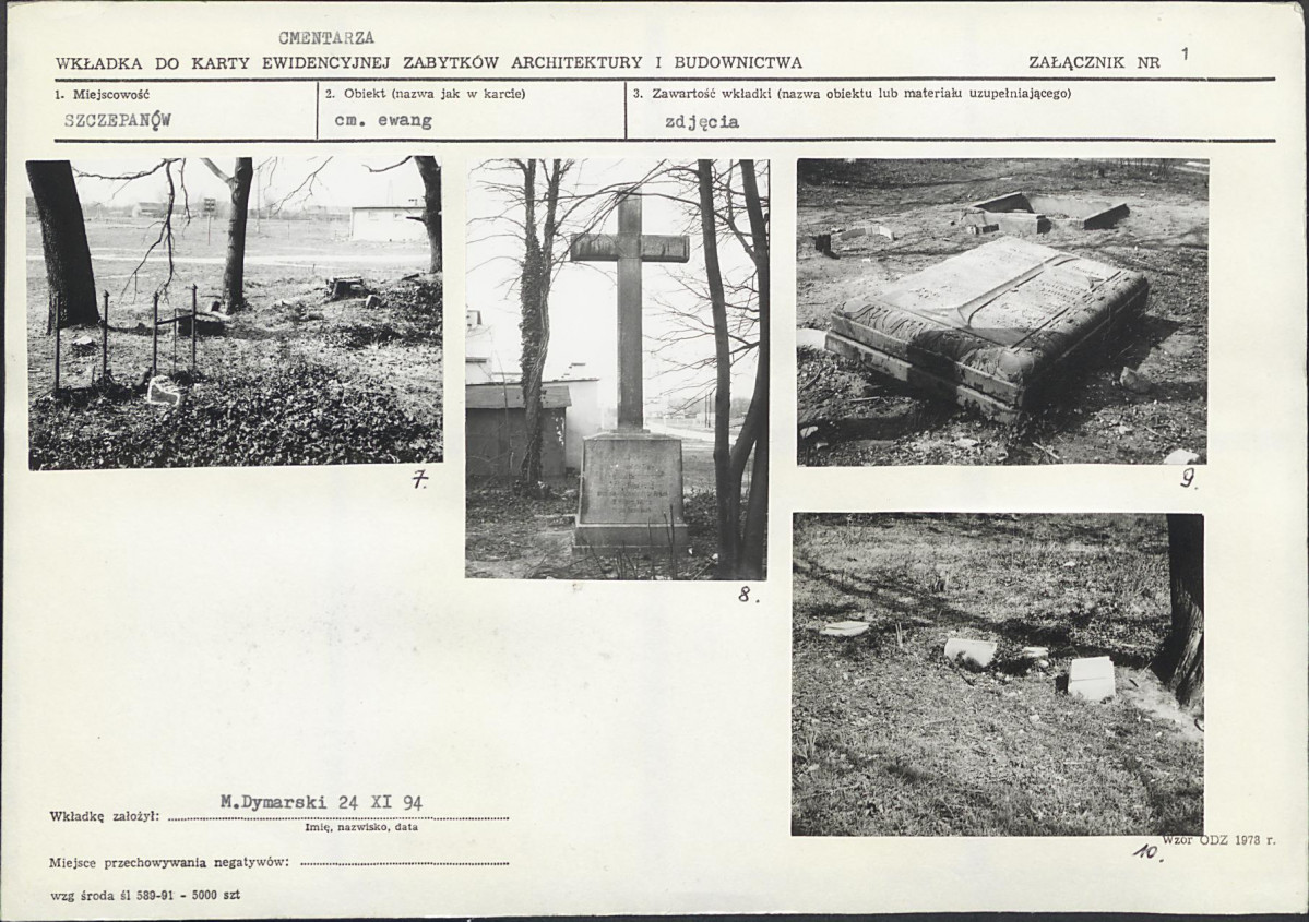 Karta cmentarza, skan nr 6