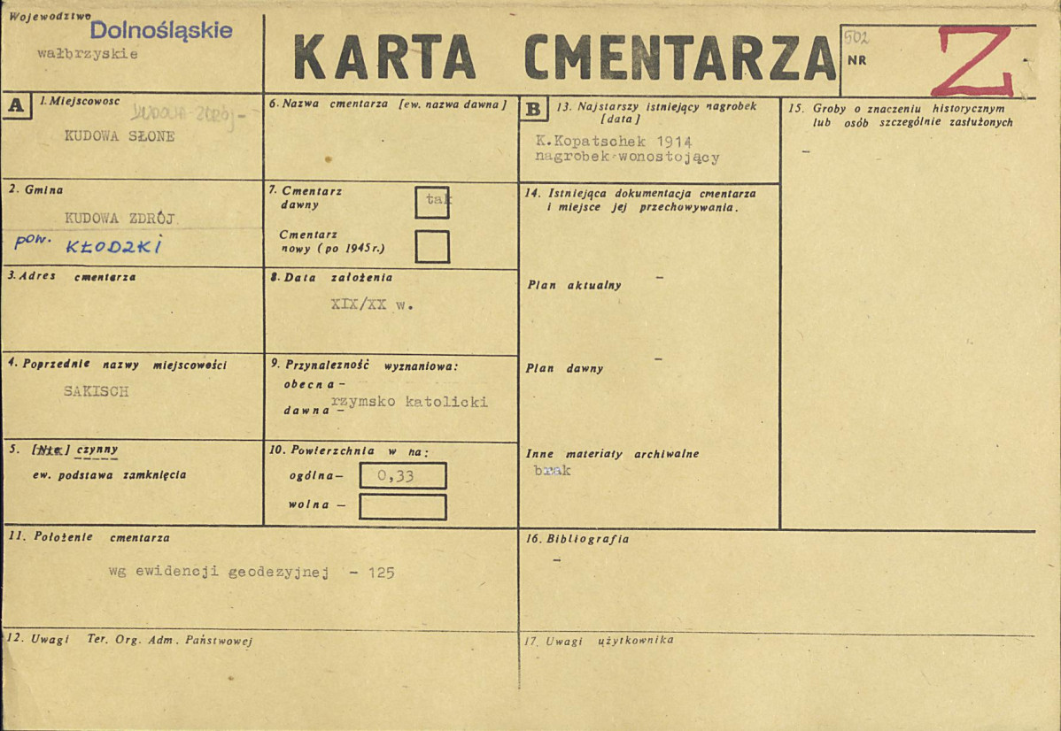 Karta cmentarza, skan nr 1