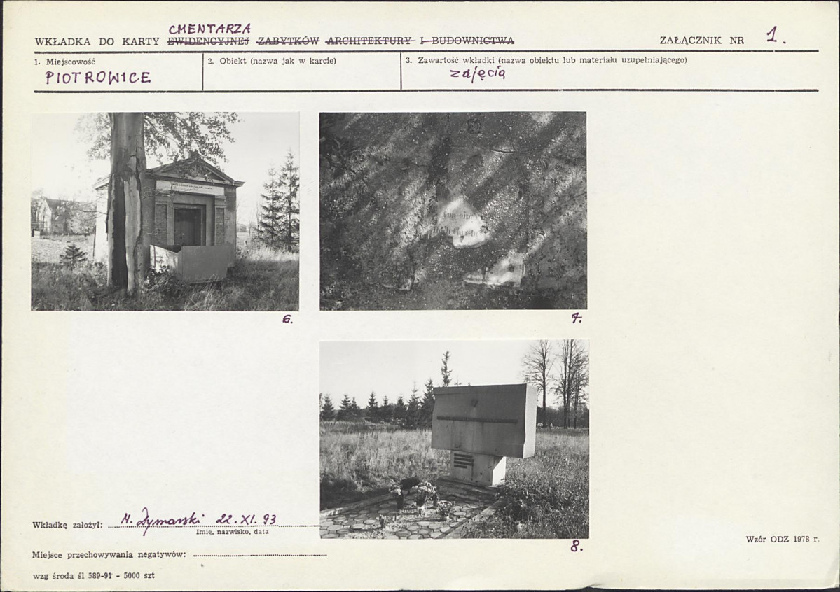 Karta cmentarza, skan nr 6