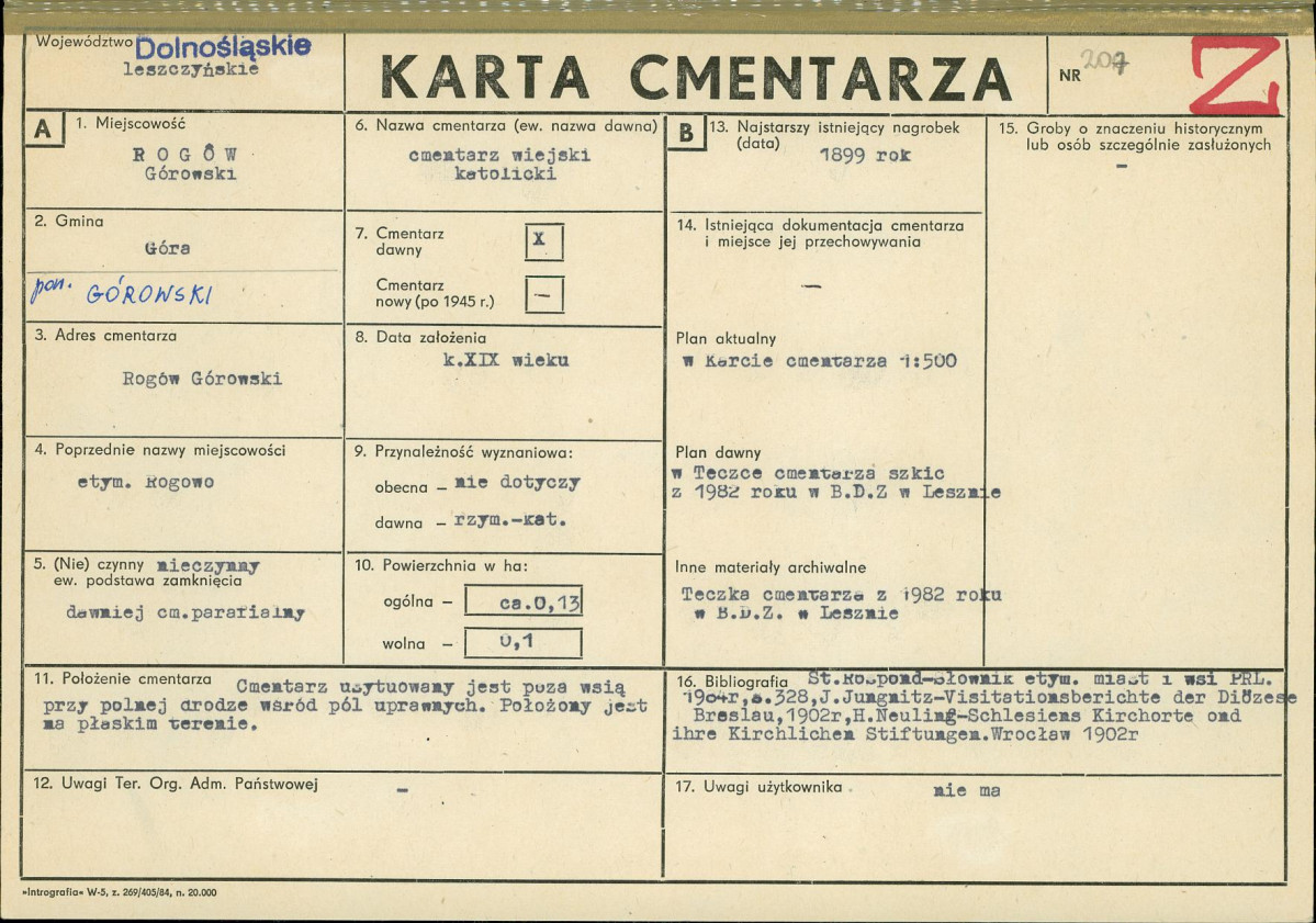 Karta cmentarza, skan nr 1