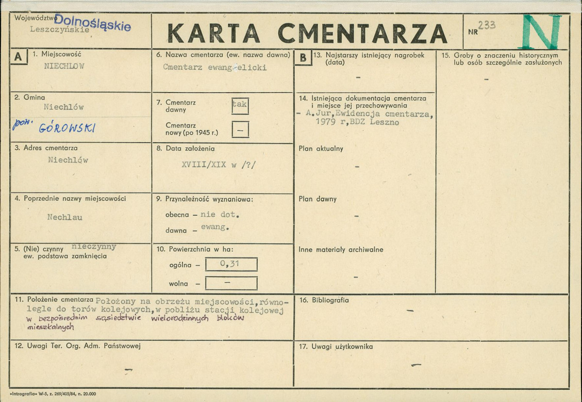 Karta cmentarza, skan nr 1