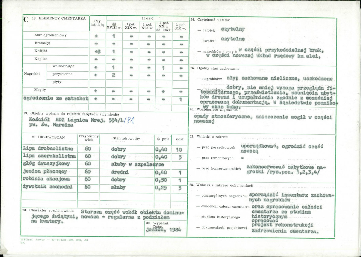 KC - Karta cmentarza, skan nr 2