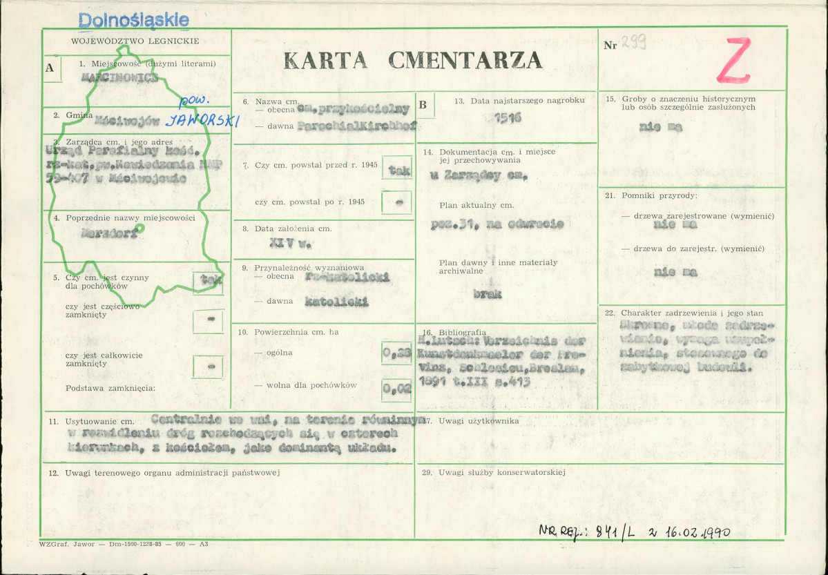 Karta cmentarza, skan nr 1