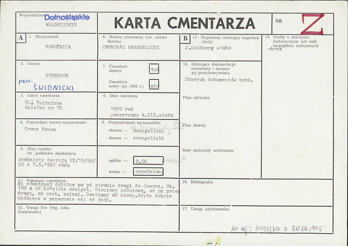 Karta cmentarza, skan nr 1