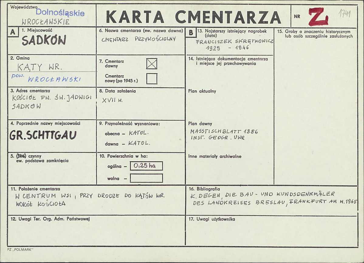 Karta cmentarza, skan nr 1