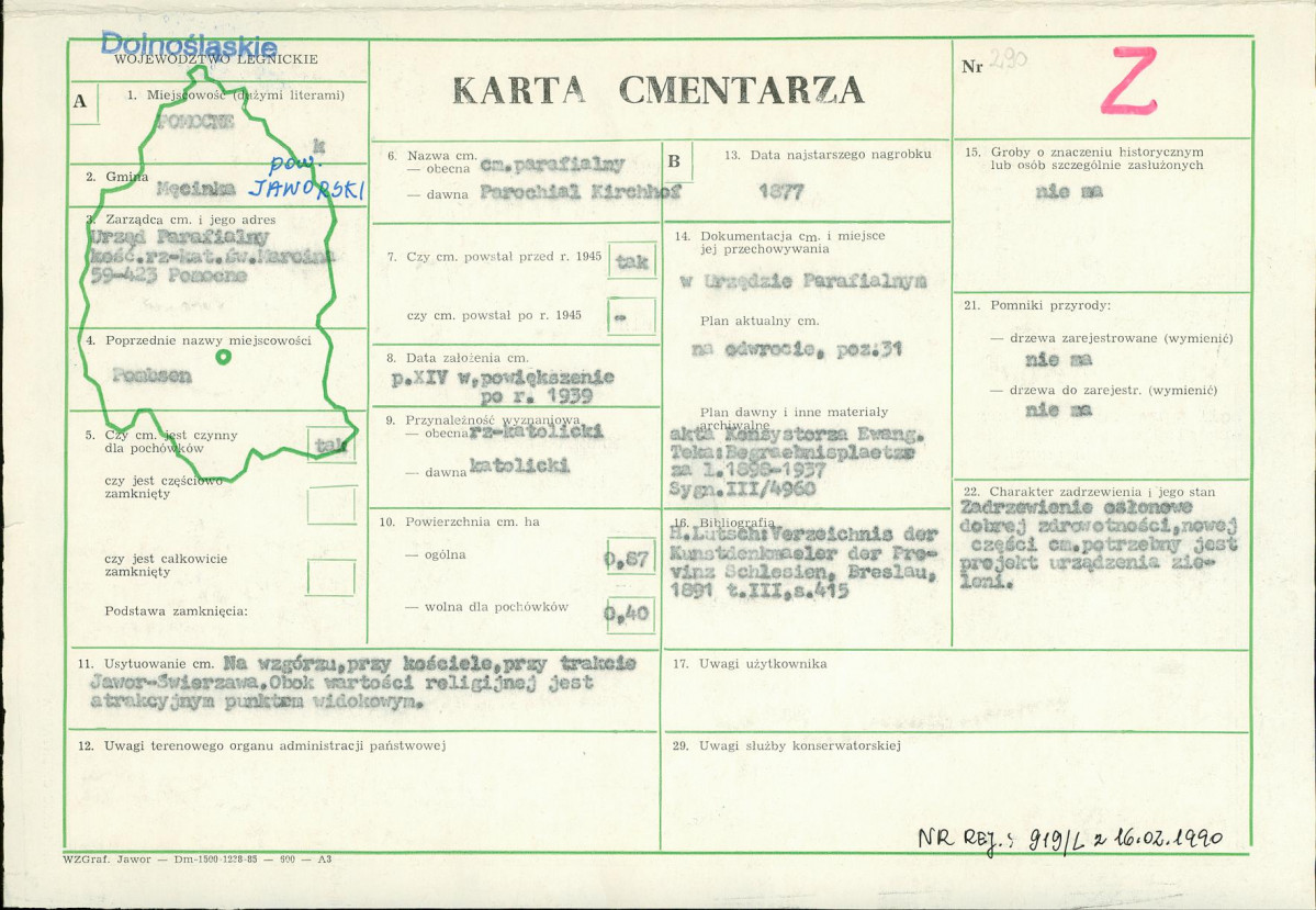 Karta cmentarza, skan nr 1